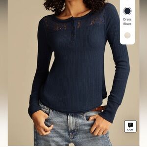 Lace Mix Henley